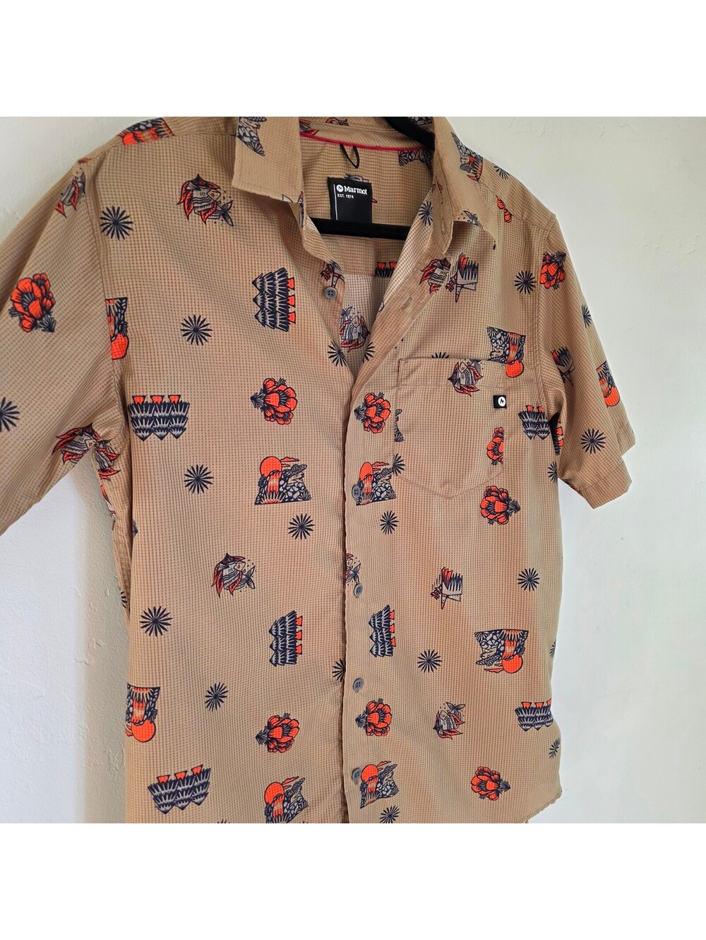 Marmot Syrocco DJ Javier Shetland Hiking Shirt | Mens Medium